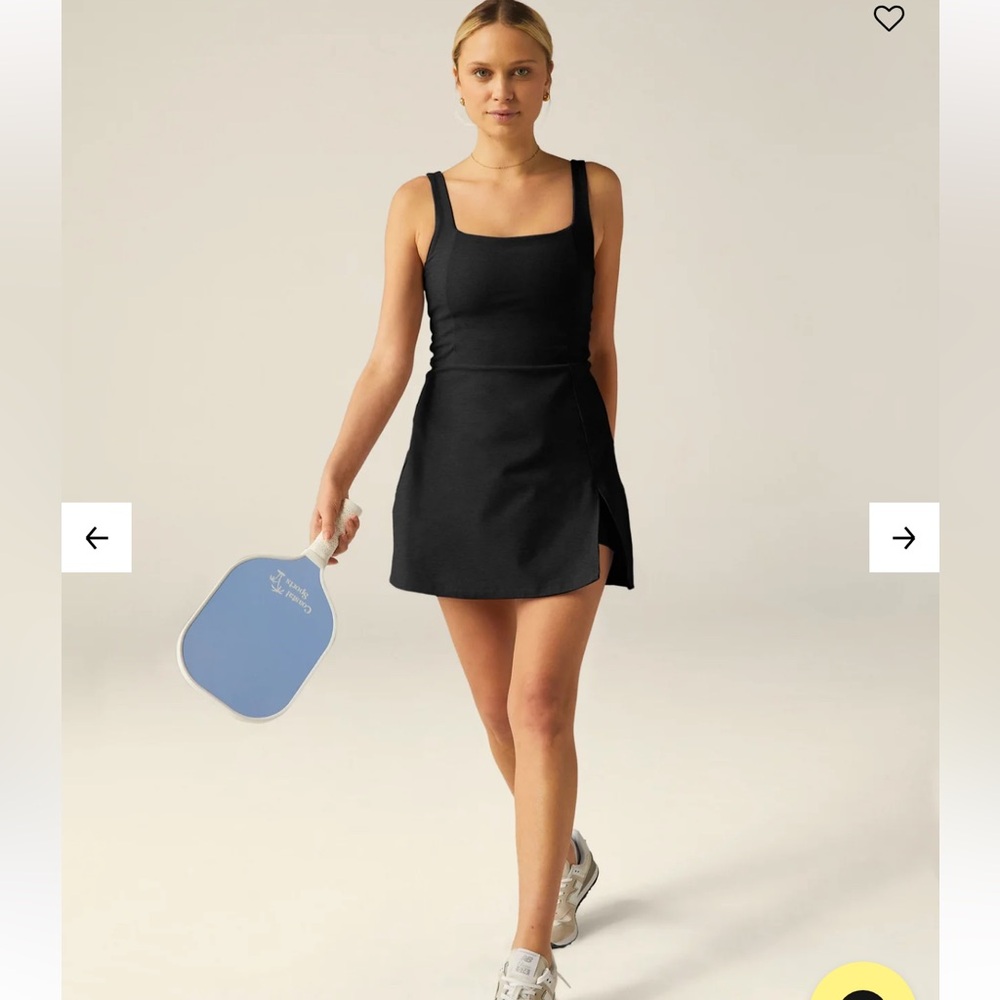 NWT Beyond Yoga navy tennis dress size small athletic pickle ball work out soft